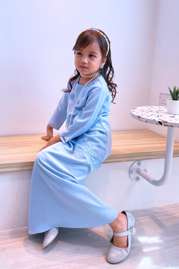 Melyta Kurung Kids - Baby Blue